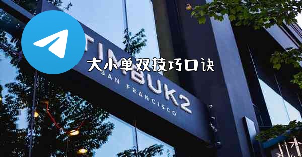 大小单双技巧口诀